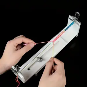 Creative weaving rope tool, handmade weaving fixture bracelet and necklace maker, a rack with two clasps, DIY handmade jewelry making fixing tool, professional and practical tool, Sewing Supplies Crafts