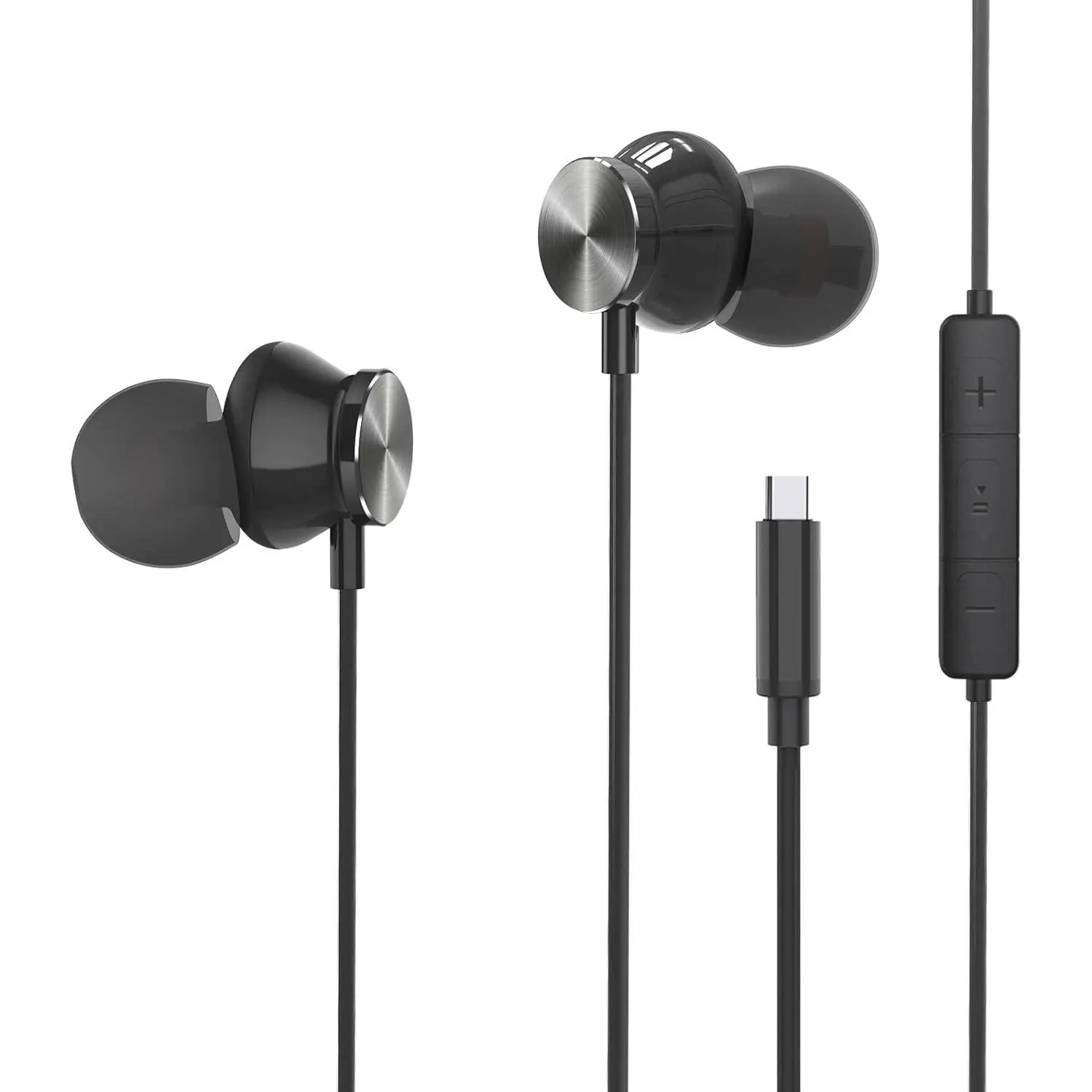 USB C Headphones for iPhone 15, USB C Earphones Wired Earbuds Stereo Noise in-Ear Headphones reduction,USB C Headphones with Mic&Volume Control compatible for Samsung Galaxy S23 Ultra S22 S21 A53 A54