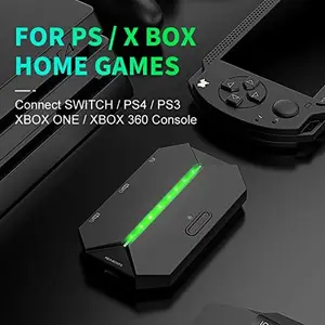 Attack Shark G6L Gaming Converter TYPE-C USB Keyboard & Mouse LED Adapter for PS4/Xbox/Switch Basketball Console with RGB Backlight and Three USB Ports