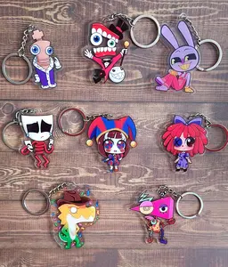 Amazing Digital Circus Keychains, Kawaii Bag Accessory, The Amazing Digital Circus Cool Collectible Gift for Fans, Aesthetic Merch for Players