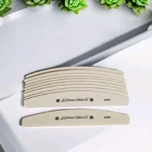 La Catrina Nails.Tx brand 25 PCS Nail Files - 60/60 Grit Half-Moon Nail Files
