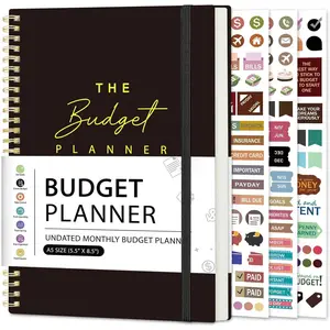 Undated Monthly Budget Planner with Expense & Bill Tracker 12 Month Financial Organizer to Take Control of Your Money