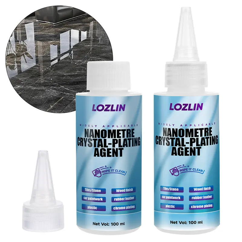 LOZLIN Nano Crystal Plating Coating Agent - Low Toxic, Fast-Drying, Durable Luster Polishing Cleaner, Hard Floor Cleaner, All Purpose Polishes, Cleaning Supplies for Marble, Kitchen Countertops