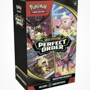 Pokémon TCG: Mega Evolution-Perfect Order Booster Bundle (6 Packs) New Sealed