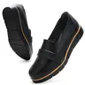 2025 Women's PU Leather Slip-On Closed Toe Flat Bottom Casual Loafers - Solid Color Chic Footwear, Comfortable Non-Irritating All-Match Casual Shoes for Women, Ideal Mother's Day Gifts