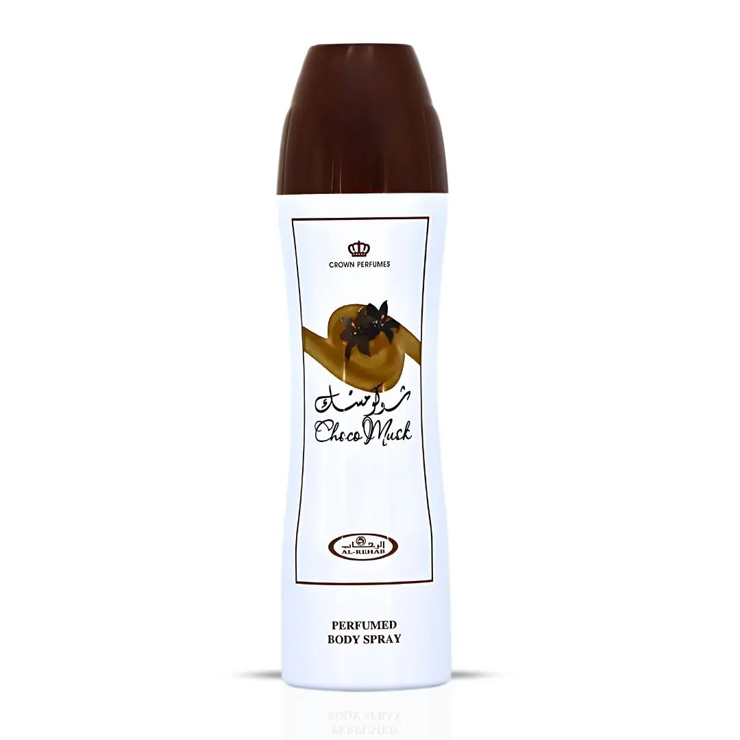 Choco Musk Perfumed body Spray - 200ml by Al Rehab Vanilla Aroma Choco Musk Perfumed body Spray - 200ml by Al Rehab Vanilla Aroma