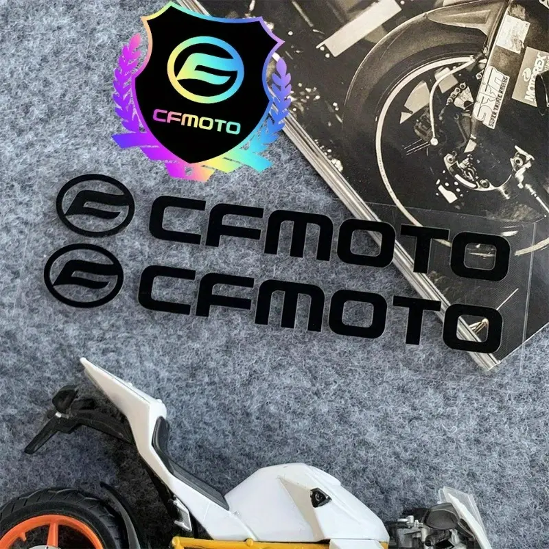 1SET Street Trendy Functional Brand Logo Sticker, Motorcycle Stickers, Stick on CFMOTO motorcycle bodies, this decor, CFMOTO motorcycle owners can use as a stylish decoration