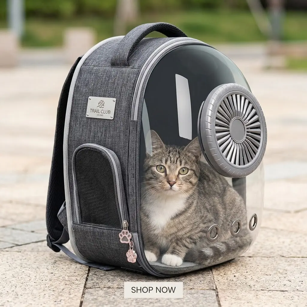 Pet Capsule Backpack with Cooling Fan