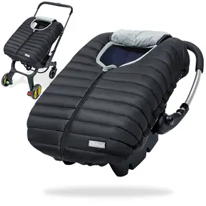 Orzbow Baby Car Seat Covers - Cocoon Baby Cover for Boys & Girls, Rain & Snow Repellent, Breathable Windproof, Winter Protector, Center Zipper, Universal Fit for Infant Car Seat (0-12M)