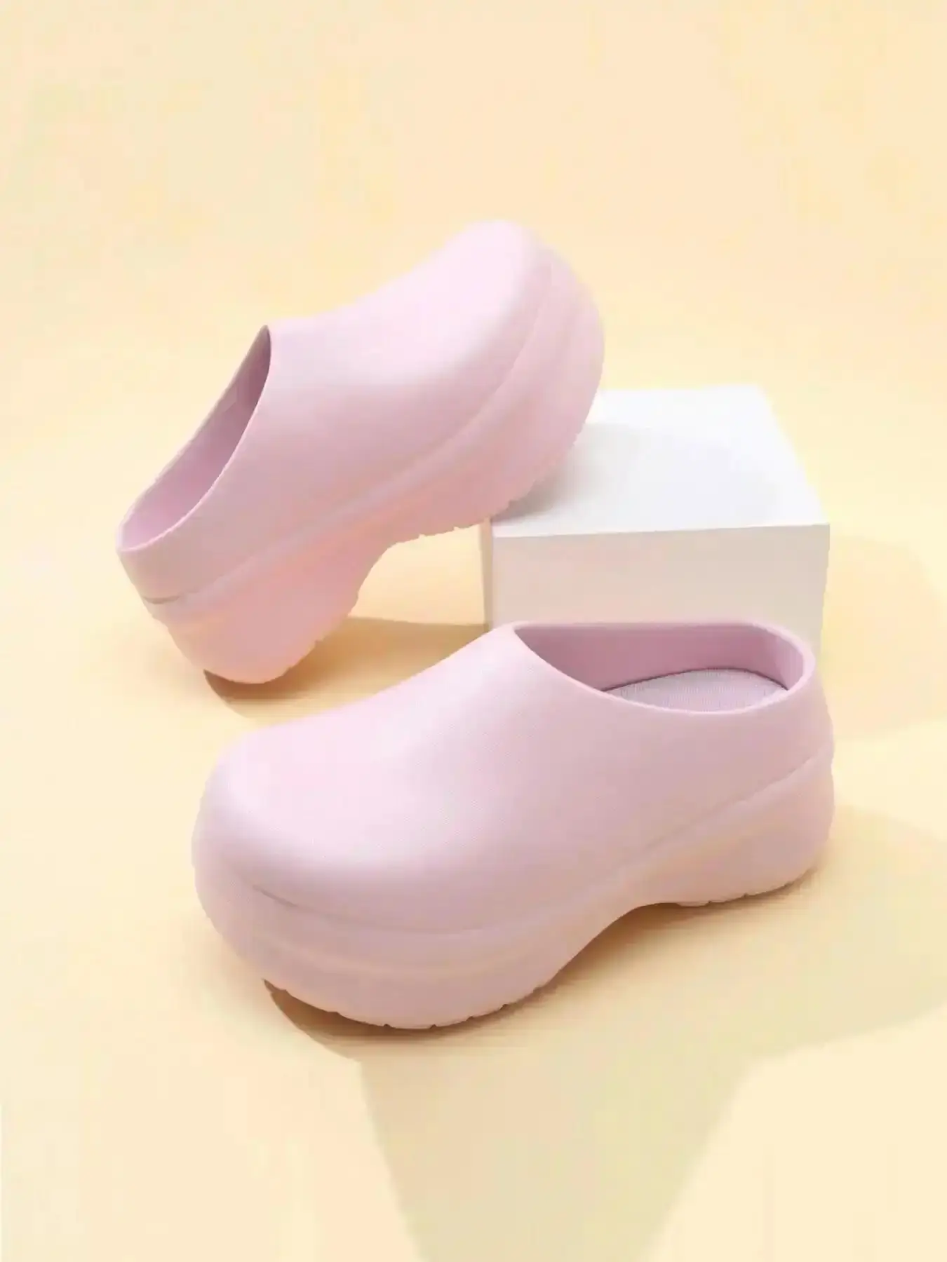 Women's Eva Chef Shoes Non-Slip Waterproof Closed-Toe Work Comfy Kitchen Memory Foam Cushioning Long Stands Non Slip Clogs water friendly Daily summer relaxed quick dry holiday easy Chic Snkrs Essential Style