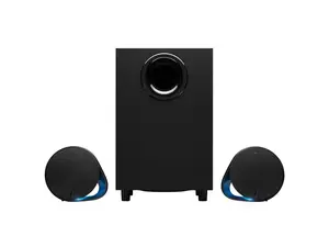 Logitech G560 PC Gaming Speaker System with 7.1 DTS:X Ultra Surround Sound, Game based LIGHTSYNC RGB, Two Speakers and Subwoofer, Immersive Gaming Experience - Black