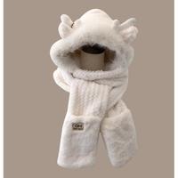 White(Hat, scarf, gloves)