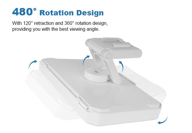 【Free delivery】Hibbent Shower Phone Holder Waterproof - 480° Rotatable Retractable Adjustable Shower iPhone Case Holder, Bathroom Wall Phone Mount Stand Water Proof Anti Fog, Accessories for 4-7" Cellphones