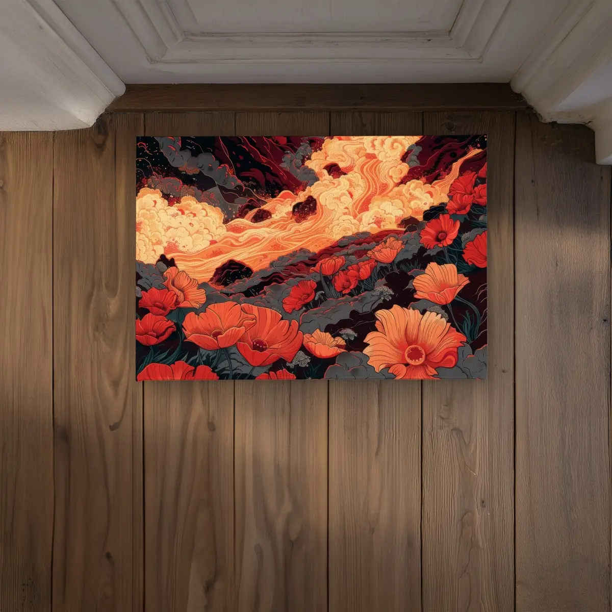 MWW CODM1724S07HIE 17 x 24 in. The Big Burn - Black Indoor & Outdoor Door Mat - Home Decor