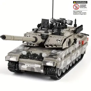 Leopard 2a7 Tank Building Set, Building Blocks Model, Building Block Sets, Track Type Main Battle Tank, Rotatable Details, Stable Design, Assembly Model Toy Gift for Boys