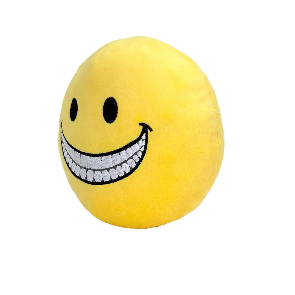 Verity Smiley Face Plushies, Collectible Desktop Decor, PP Cotton Filled, 9.8in Size, 330g Weight