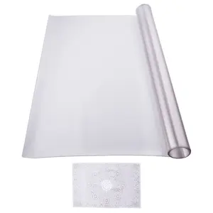 【Spotlight Day】VEVOR Plastic Table Cover, 24 x 48 Inch 1.5 mm Thick Frosted Table Protector, Rectangle PVC Desk Mat, Waterproof & Easy Cleaning Desk Pad Tablecloth, for Office Dresser Dining Room Table Night Stand
