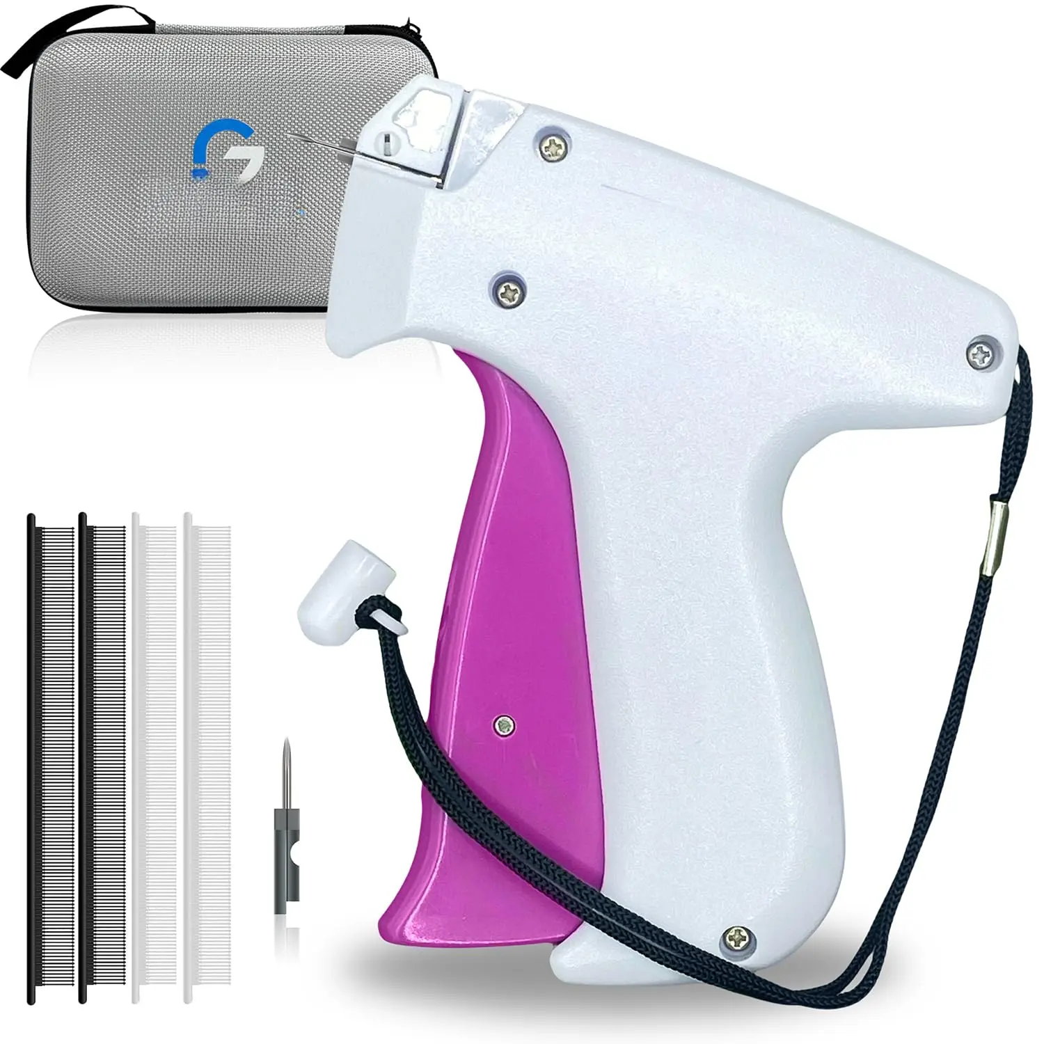 Stitch  for Clothes - Handheld Tag  and Fixer for Quick Repairs, Sewing & Hemming - Includes 3000 Fasteners (4.5mm), 2 Needles & Case - Stitching Tool for Quilting, Clothing Fix & Tagging
