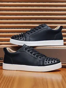 Men's Fashion Simple Rivet Board Shoes, Options, Sizes 39-44, All Seasons, Versatile Outdoor Wear