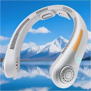 Portable  Fan -  Fans that Blow Cold Air Rechargeable, USB-C  Operated, Neckbrace, 5 Speeds, Bladeless Wearable Personal Cooler for Men Women, , Gardening, Office, Travel, Camping