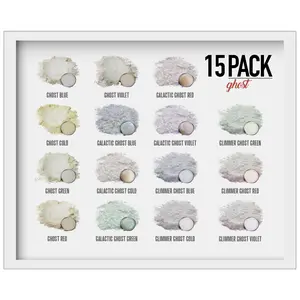 15 Color Ghosts Pigment Powder Variety Pack Set