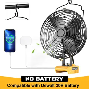 Jobsite Fan Compatible with Dewalt 20V Li-ion Battery, Battery NOT Included, for Industrial, Outdoor, Camping , Construction Site Cooling
