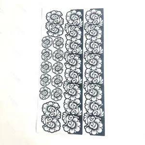 Henna Stencils Complete Set Palm Feet Fingers Design for Temporary Henna Tattoos Unique Pattern