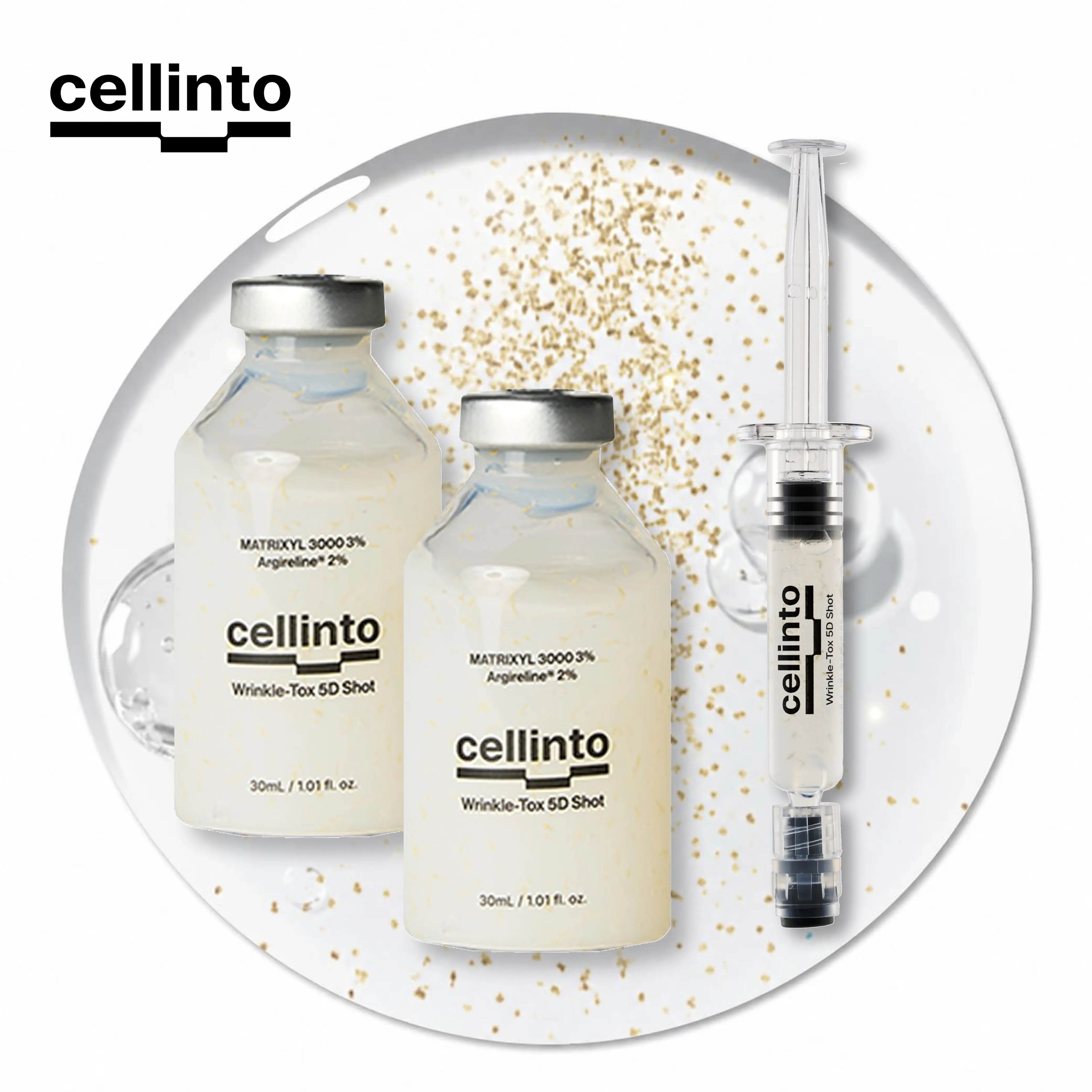 Cellinto AMAVO Ampoule DUO 5-in-1 Peptide Eye Serum – Smoothing & Brightening Care for Fine Lines, Dark Circles & Tired-Looking Eyes– Argireline, Matrixyl & Volufiline,30ml/1.01 fl oz(Specification)