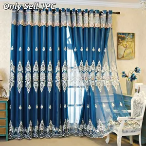 1PC Nordic Simple Double Layer Curtains, Full Light Block, Soundproof, Insulated, Living Room, Bedroom, Balcony, Luxury, High-End, Elegant