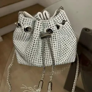 White bling bag woman handbag
