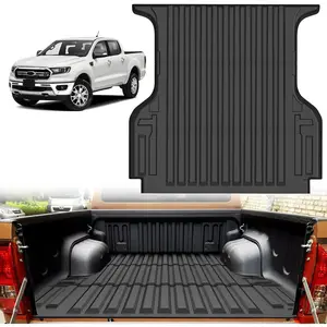 Nilight Truck Bed Mat 5FT for 19 20 21 22 23 Ford Ranger Short Bed, 4x4 Lariat 2.3L USA Version, TPE Anti-Slip Vehicle Cargo Bed Liner Mat for 2019 2020 2021 2022 2023 Ford Ranger Super Crew dealsforyoudays, Debris Shield, Full Cover