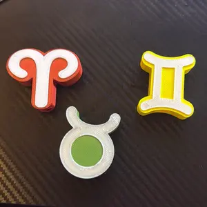 Zodiac Straw Toppers