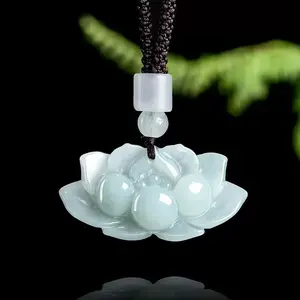 LEGENDEAR pure pretty lotus jade pendent