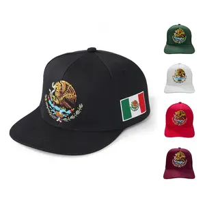 outdoor Casual Mexican Flag Baseball Cap dandy hats Embroidery Fitted Adjustable Snapback Hat for in Black Green White Red Maroon classic trucker cap world streetwear good ole boy barbas gorras para hombres  country hats phrygian cap cossack hat slash hat