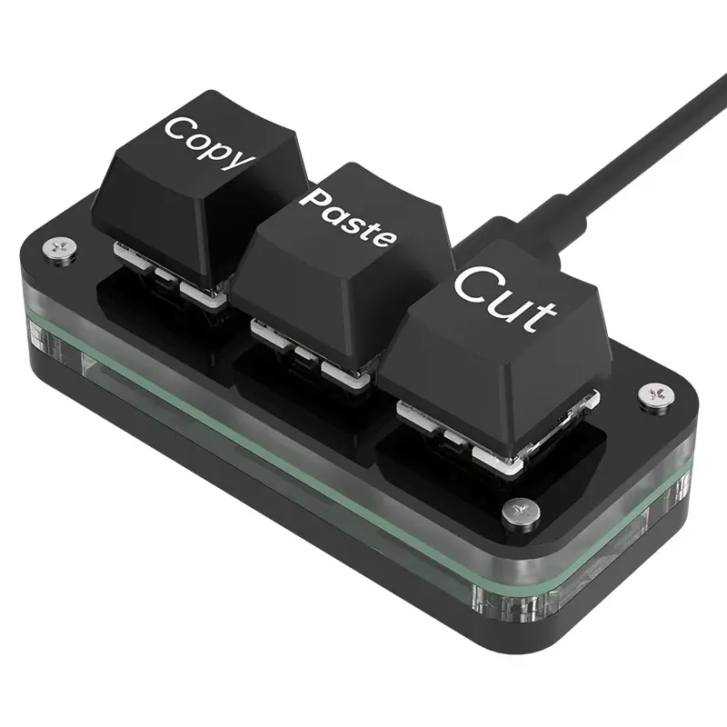 Hotswap Macro Programming Mini Keypad with Built-in Macros, Bluetooth Keyboard for Photoshop & Gaming, Custom Keyboard Setup with Copy-Paste Buttons, Bluetooth Keyboards