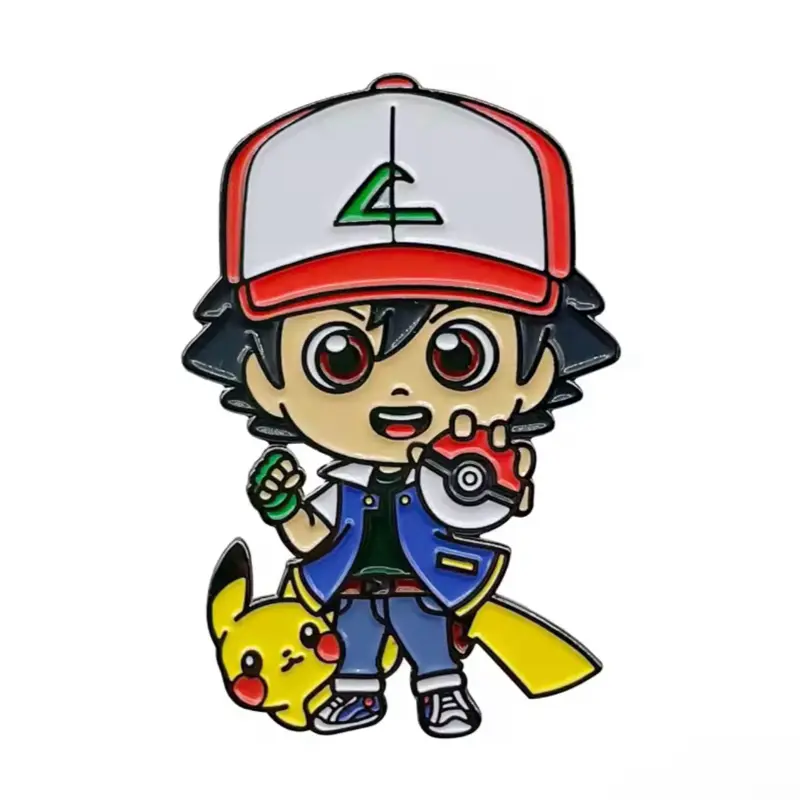 Ash and Pikachu Pokemon Enamel Pin