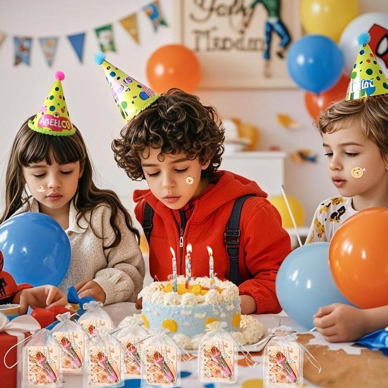 96 count Capybara Gifts Bulk,4-in-1 Ballpoint Pens,Stickers,Notepads,Organza Bulk Gifts Set for Teachers School Office Party Favor Supplies