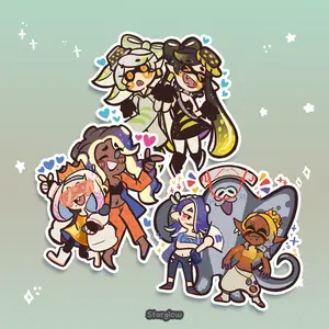 Squids Splat Stickers
