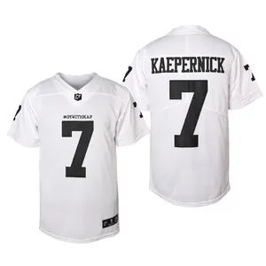 Men's Football Jersey #7 V-neck, Polyester, Breathable, Kaepernick Jersey, Casual Wear for Football