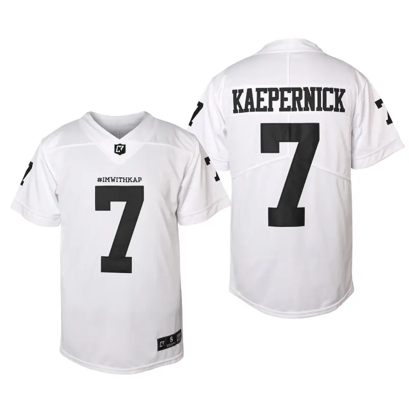 Men's Football Jersey #7 V-neck, Polyester, Breathable, Kaepernick Jersey, Casual Wear for Football,travel essentials,camping essentials