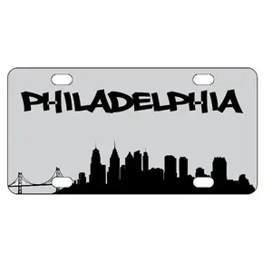 Philadelphia Skyline License Plate