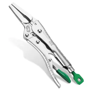 #fathersdaygift SK Long Nose Locking Pliers, Premium CR-V Construction, Ergonomic Anti-slip Handle, Ideal for Welding or Assembly