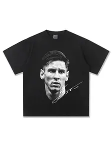 Men's Short Sleeve Messi Messi American Football Vintage Print Fashion Loose Short Sleeve T-shirt