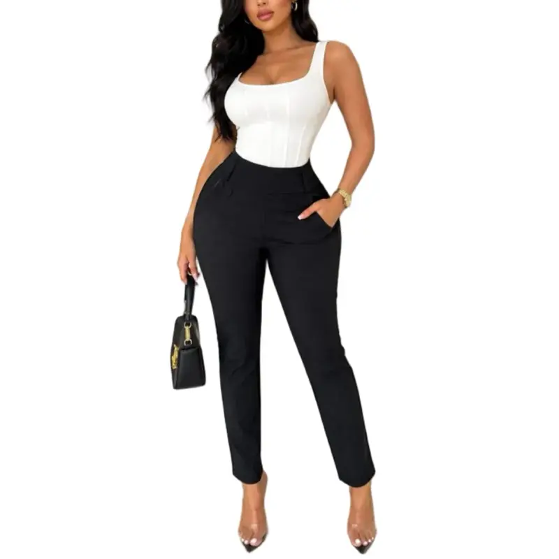 Janet Pants -The Sculpt Luxe Trouser is a must-have for your wardrobe. With a sleek high-rise waistband and a tailored silhouette, these pants offer a polished look. They provide all-day comfort, making them ideal for various occasions.