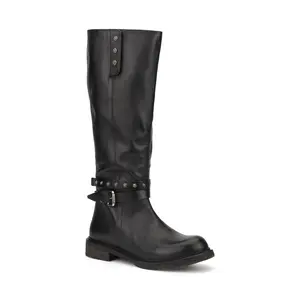 Vintage Foundry Co. Women's Reign Tall Leather Moto Boot