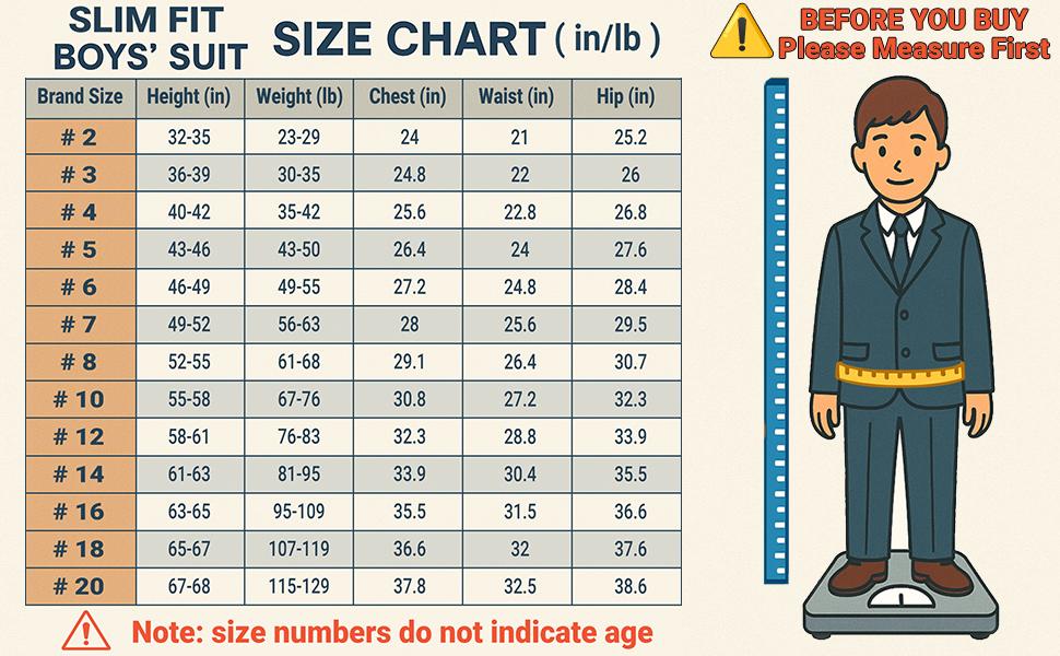 Boys 8-Piece Formal Slim Fit Suit Set, Outfit for Wedding, Party, Graduation, Churches, Adjustable Waist