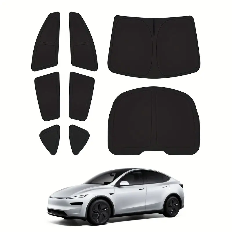 Tesla Model Y 2019-2026 Juniper/Standard Car Window Sunshade Cover Set, Car Window Shades, Sun Shades For Car Windows, Privacy Protection, 100% UV Blockage, Ideal for Camping, Napping, Changing Clothes