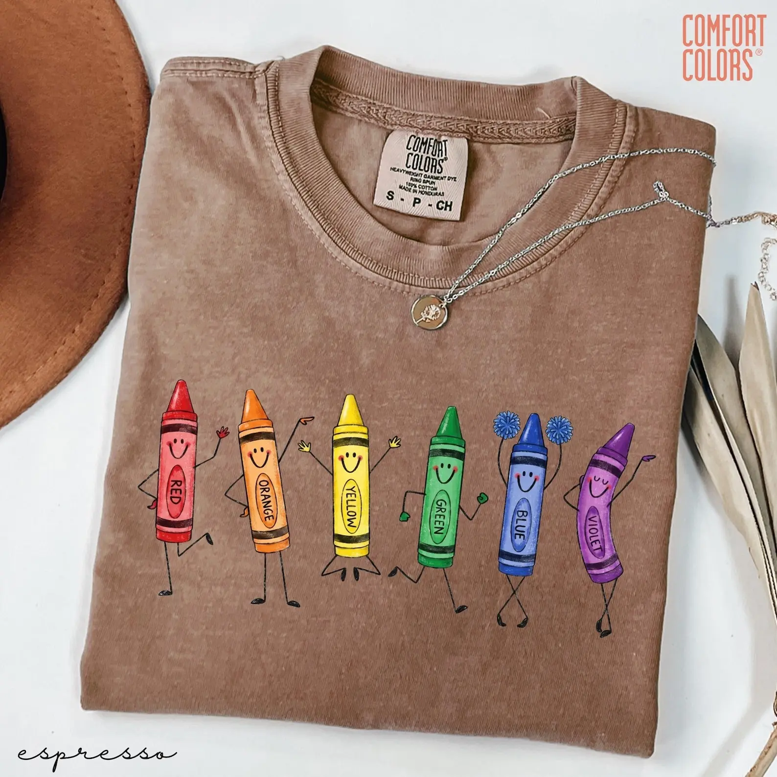 Comfort Colors Funny Teacher Life Shirt Happy Doodle Back To School Gift Preschool Teacher School Supplies Shirt Crayon Pencil Tee