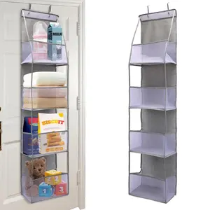 Door Hanging Storage Bag, Multi-Layer Clothing Organizer, Garment Organizer, Multipurpose Storage, Closet Decorative Space Saver, Home Textile Vertical Storage Bag
