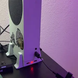 Vertical Stand with 3 Level Adjustable Speed Cooling Fan & 2 USB Ports, 1 Count Cooling Vertical Stand for Xbox Series S